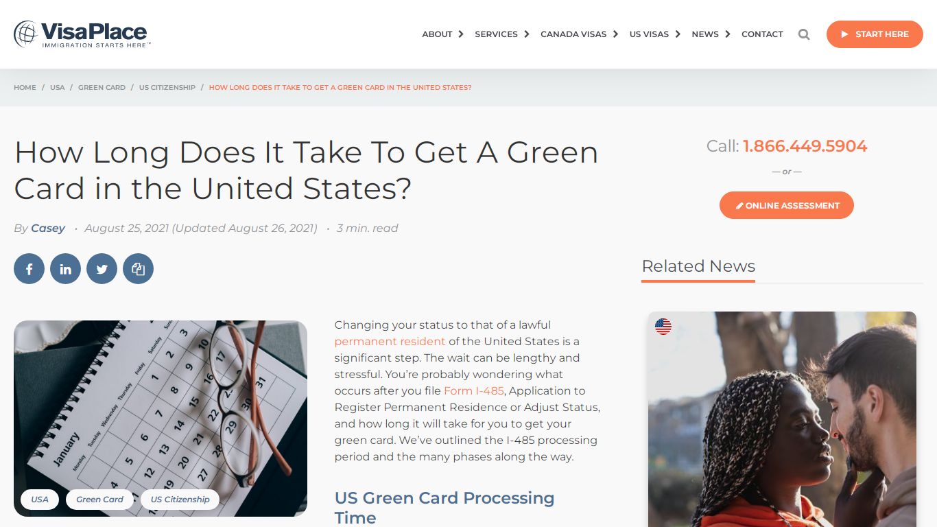 US Permanent Resident Processing Times: Form I-485 and Green Card Renewal