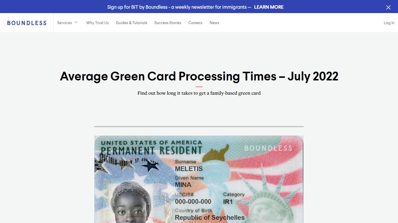 Average Green Card Processing Times - U.S. Immigration - Boundless